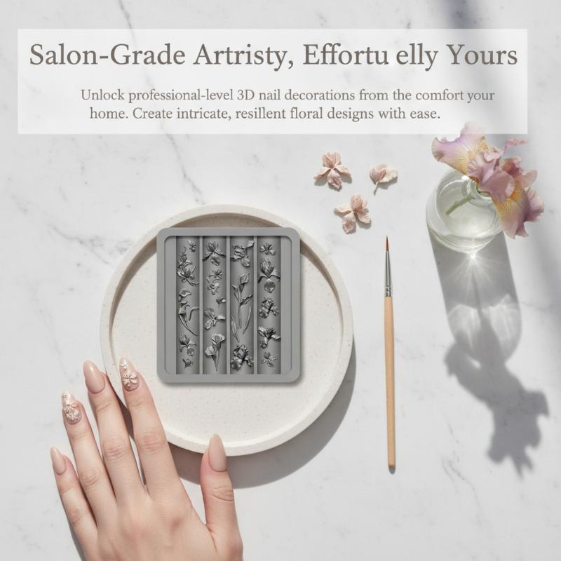 Resin Art Templates Free - قالب أظافر شفاف ثلاثي الأبعاد بتصميم