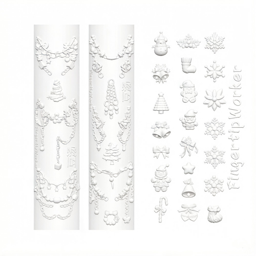 Resin Art Templates Free - قالب سيليكون ثلاثي الأبعاد لعيد الميلاد