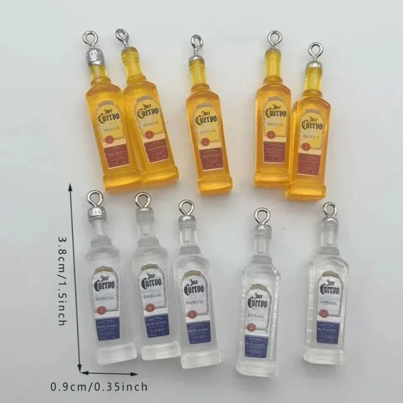 Resin Art Bottle - 10 قطع/مجموعة من الحلي الراتنجية على
