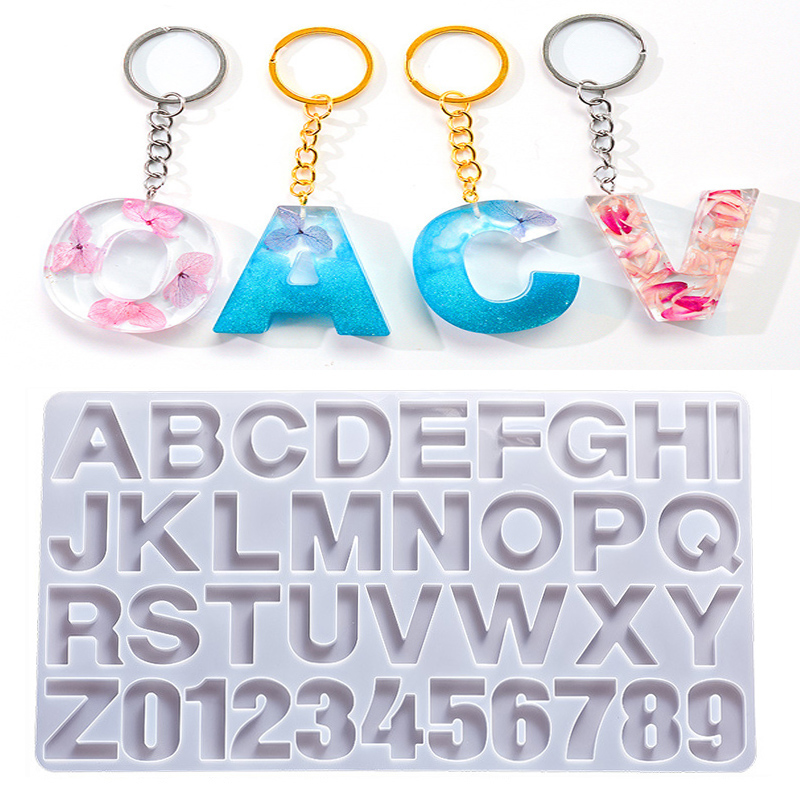 Resin Art Letters - الأبجدية الايبوكسي الراتنج قالب من السيليكون