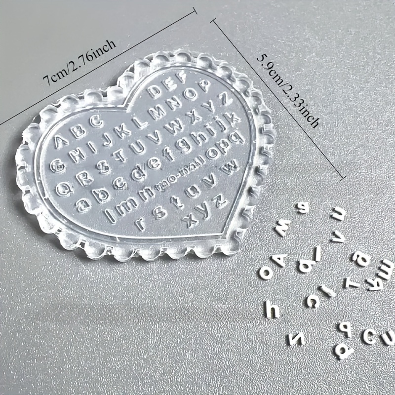 Resin Art Letters - قالب أحرف لتصميم الأظافر بنفسك، مجموعة