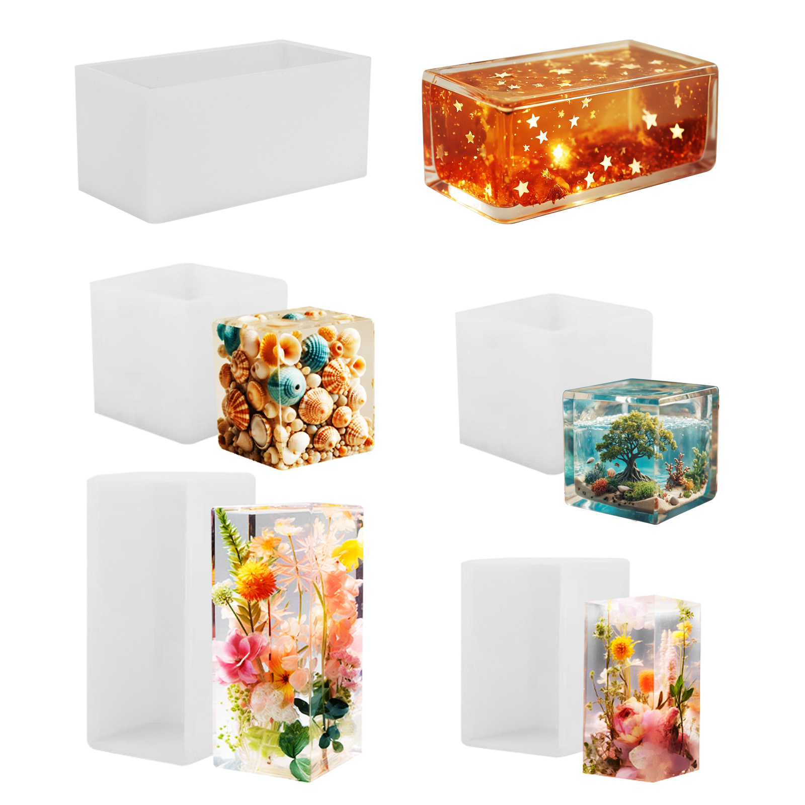 Resin Art Letters - قالب صب الإيبوكسي من السيليكون، قالب