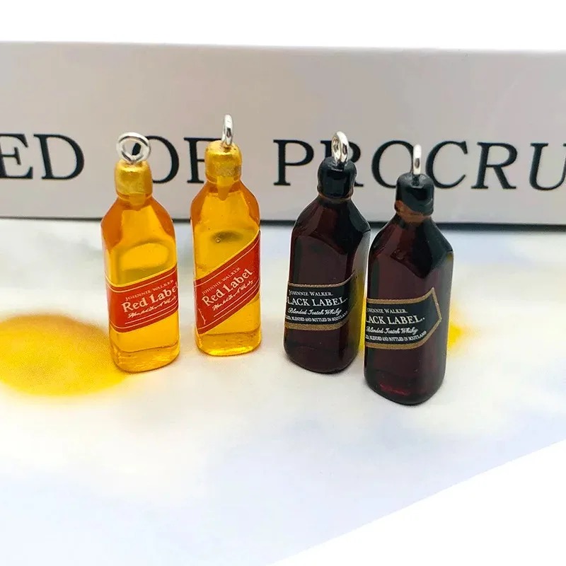 Resin Art Bottle - 10 قطع من الحلي الصغيرة على