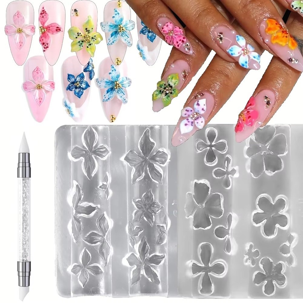 Resin Art Templates Free - جديد 3 قطعة/المجموعة 3D مسمار قالب