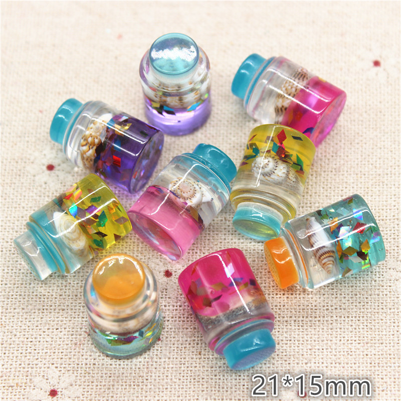 Resin Art Bottle - 10 قطعة لطيف جديد 3D الراتنج