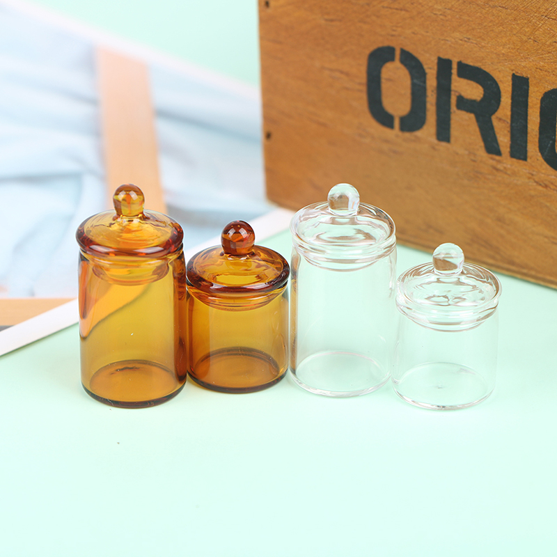 Resin Art Bottle - 1:12 دمية صغيرة جرة حلوى زجاجية
