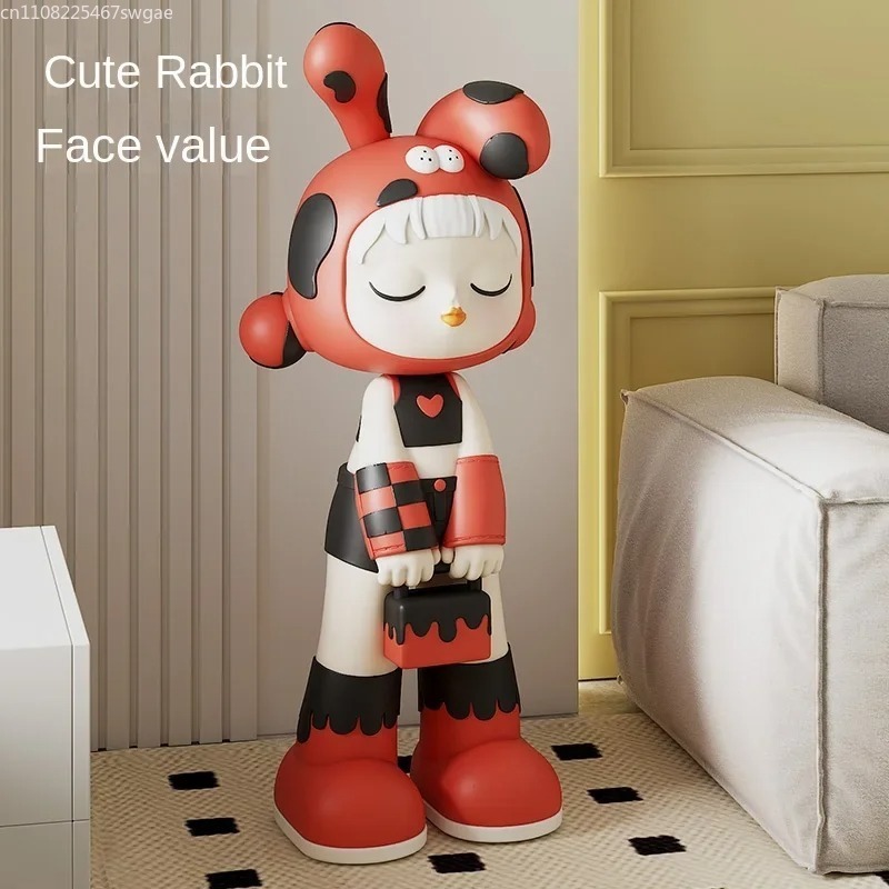 تمثال فتاة كرتونية فني، نموذج  - مراجعة Resin Art Home Decor وسعره
