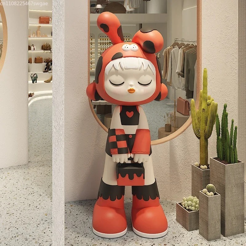 تمثال فتاة كرتونية فني، نموذج  - مراجعة Resin Art Home Decor وسعره