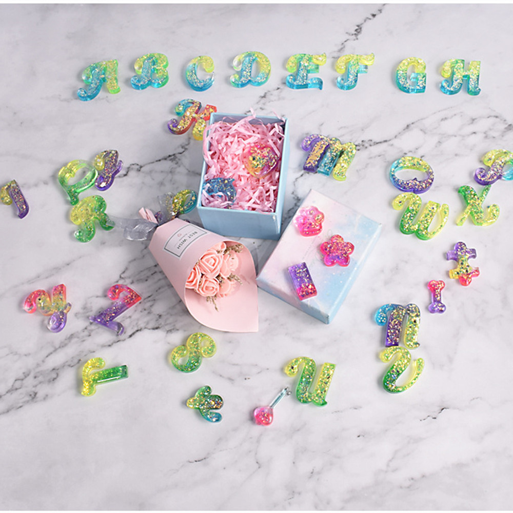 الأبجدية الايبوكسي الراتنج قال - مراجعة Resin Art Letters وسعره