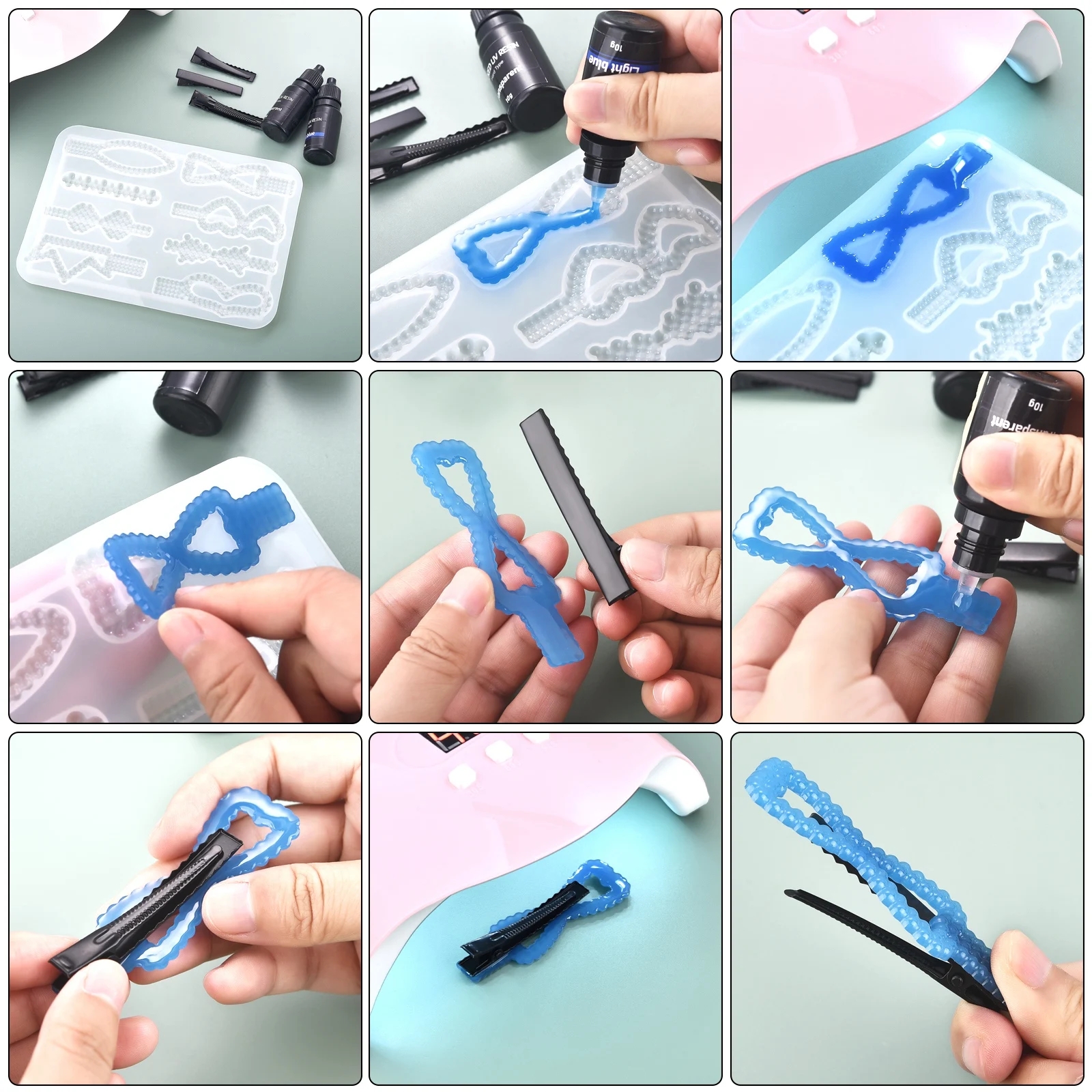 17 لون الأشعة فوق البنفسجية ال - مراجعة Resin Art Letters وسعره