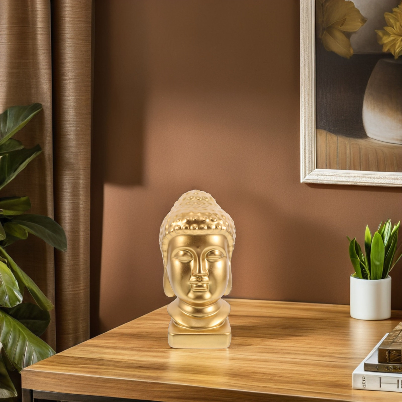 تمثال رأس بوذا من الراتنج، منح - مراجعة Resin Art Home Decor وسعره