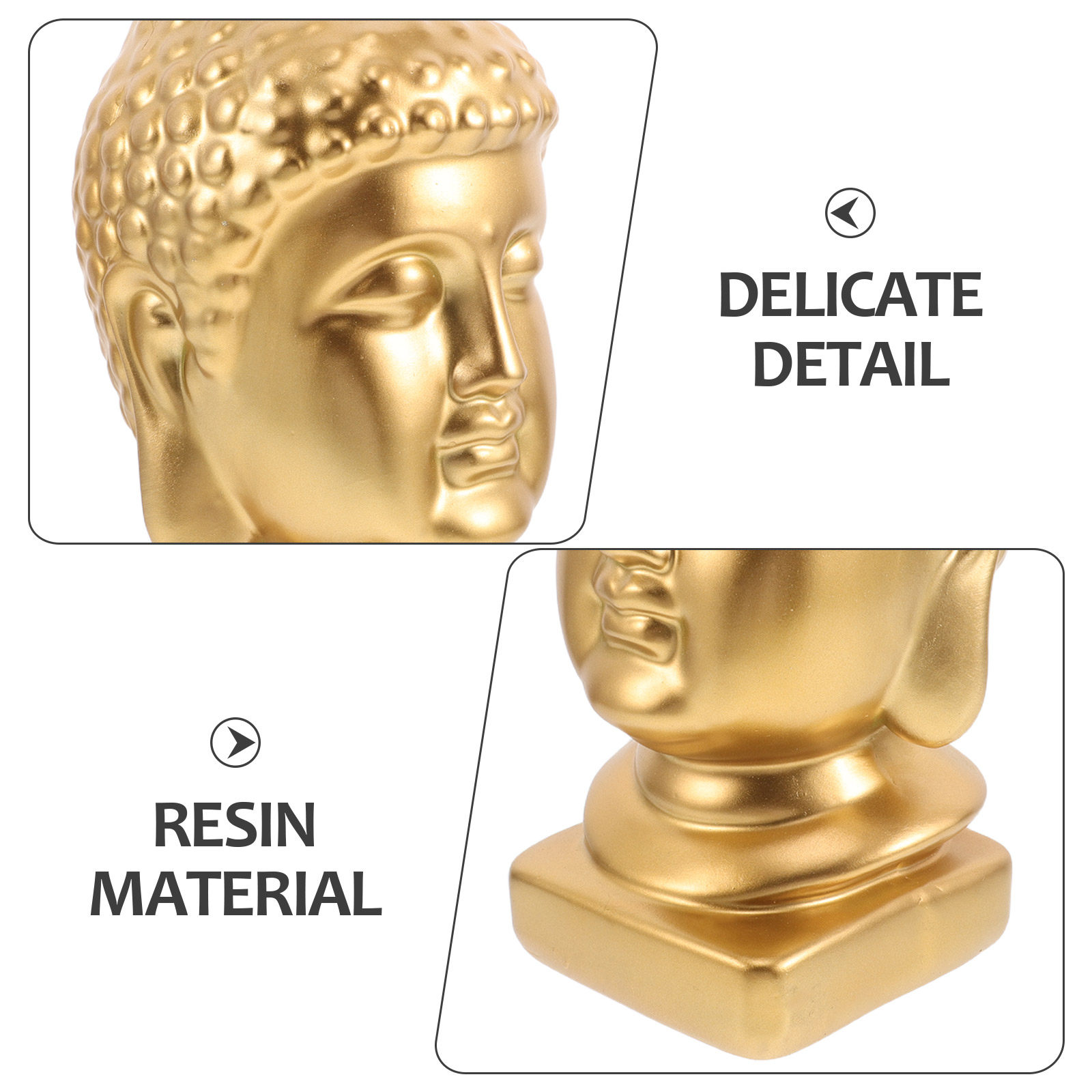 تمثال رأس بوذا من الراتنج، منح - مراجعة Resin Art Home Decor وسعره