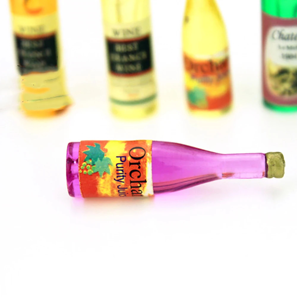 6 قطعة 1/12 دمية مصغرة زجاجة ن - مراجعة Resin Art Bottle وسعره