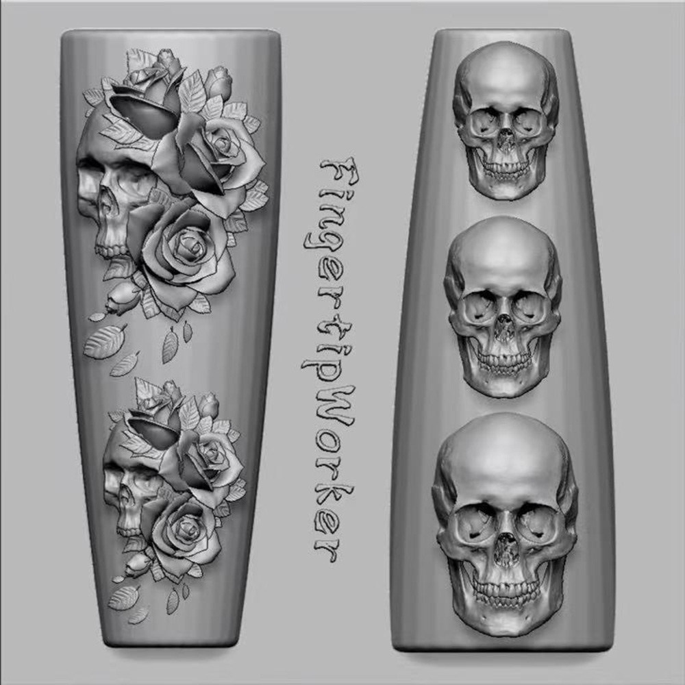 طقم قوالب سيليكون لفن الأظافر  - مراجعة Resin Art Templates Free وسعره
