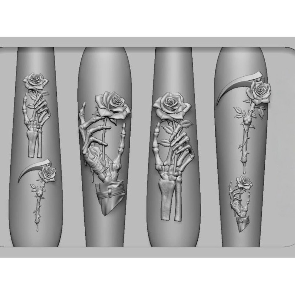 طقم قوالب سيليكون لفن الأظافر  - مراجعة Resin Art Templates Free وسعره