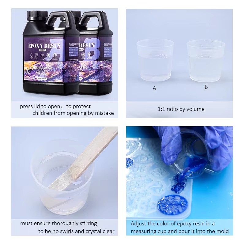 مزيج سهل 1:1 طقم راتنجات الايب - مراجعة Resin Art Letters وسعره