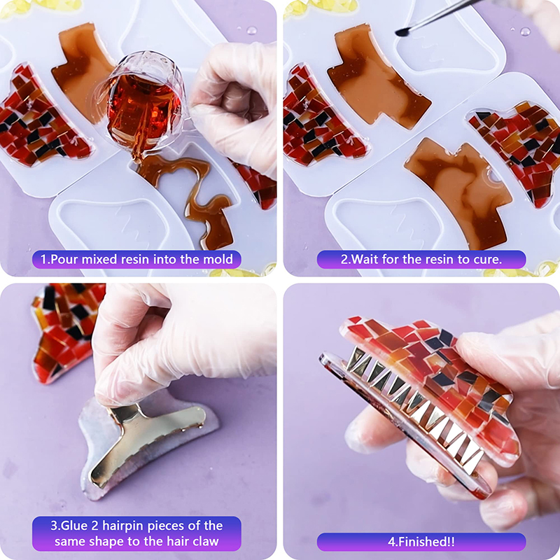 مشابك الشعر راتينج السليكون قو - مراجعة Resin Art Liquid وسعره