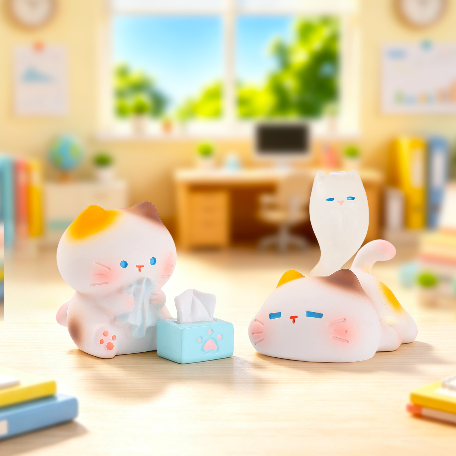مجسم قطة من الراتنج في صندوق م - مراجعة Resin Art Case وسعره