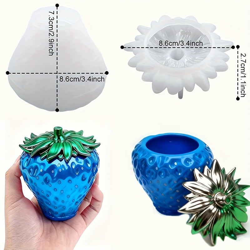 قالب راتنجي على شكل علبة فراول - مراجعة Resin Art Case وسعره