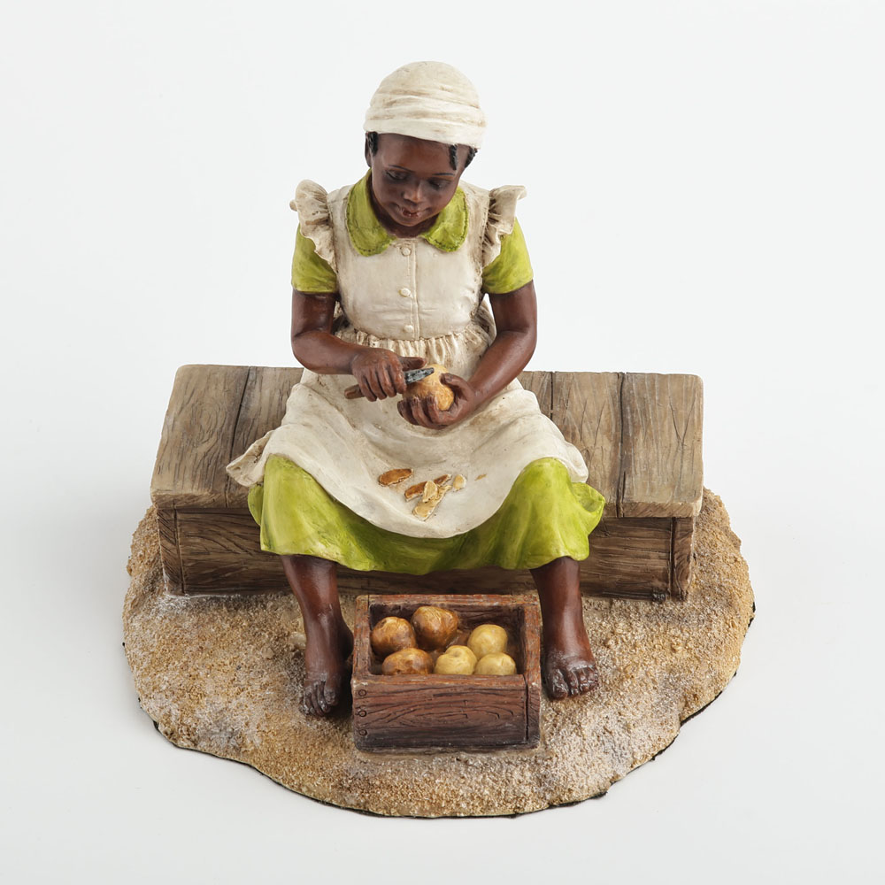 تمثال فتاة سوداء صغيرة تقشر ال - مراجعة Resin Art On Wood وسعره