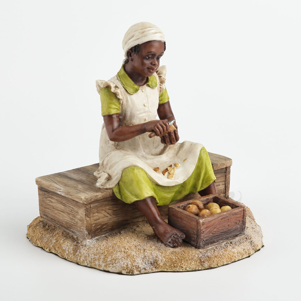 تمثال فتاة سوداء صغيرة تقشر ال - مراجعة Resin Art On Wood وسعره