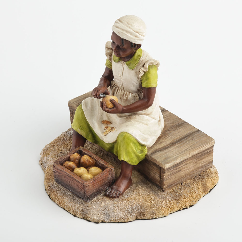 تمثال فتاة سوداء صغيرة تقشر ال - مراجعة Resin Art On Wood وسعره
