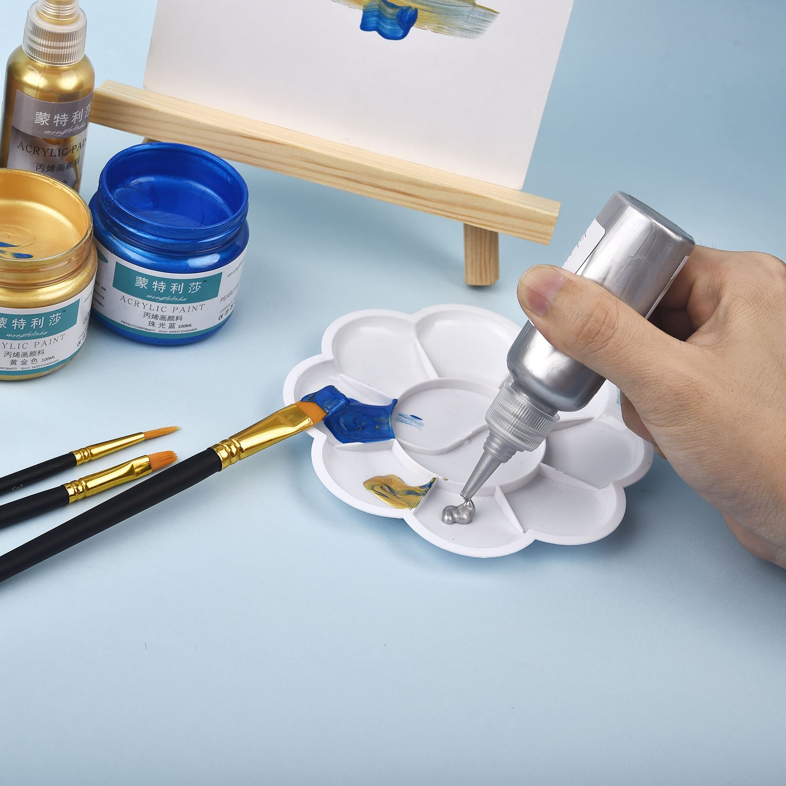طلاء معدني من الأكريليك اللؤلؤ - مراجعة Resin Art Bottle وسعره