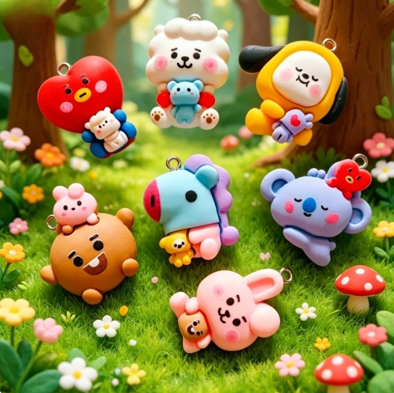 7 قطع من إكسسوارات BT21 الكرتو - مراجعة Resin Art Essentials وسعره