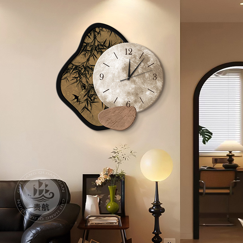 ساعة حائط لغرفة المعيشة بتصميم - مراجعة Resin Art On Wood وسعره