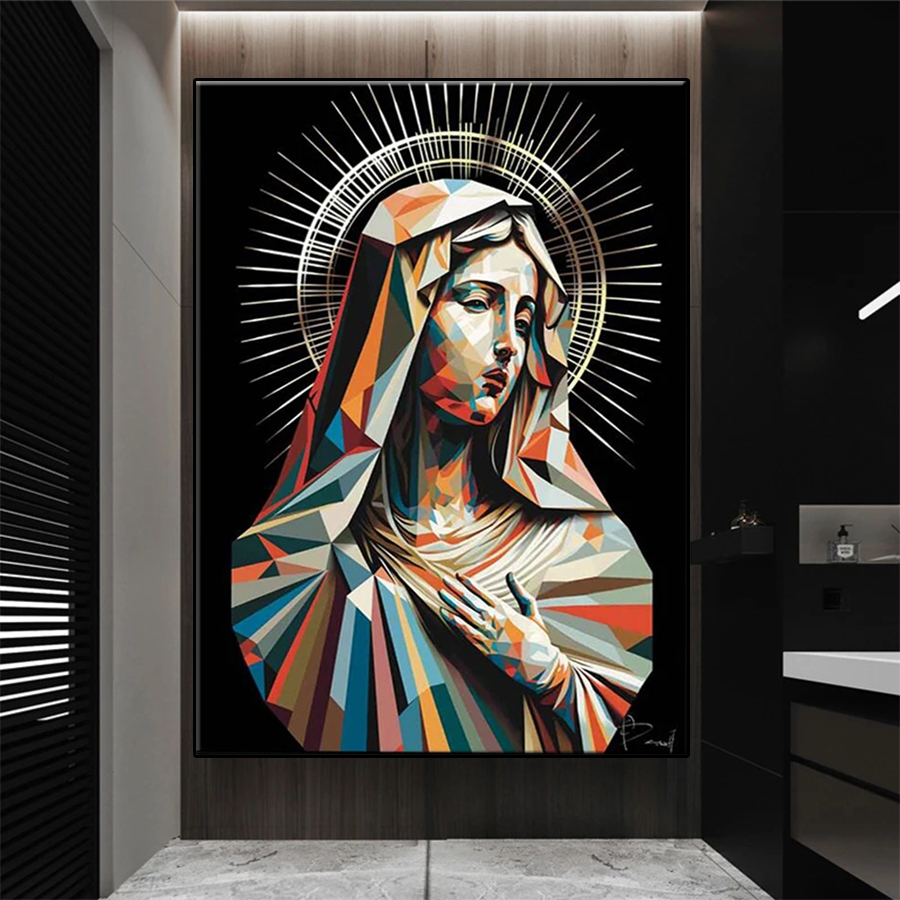 صورة تطريز ماسية لماري العذراء - مراجعة Resin Art Mary وسعره