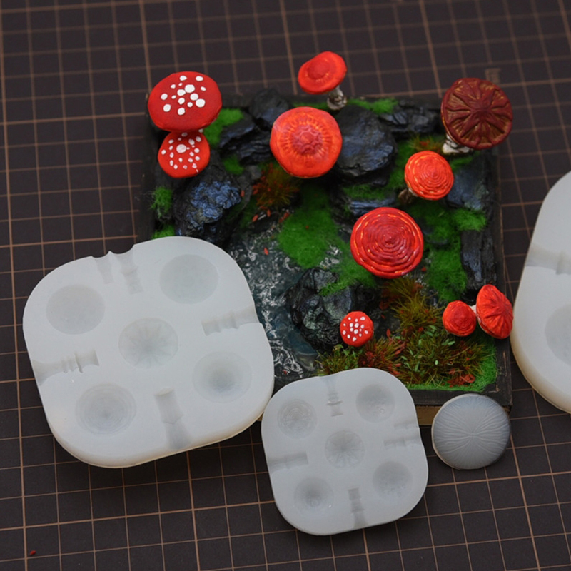 2 قطعة/المجموعة البسيطة الفطر  - مراجعة Resin Art Clay وسعره