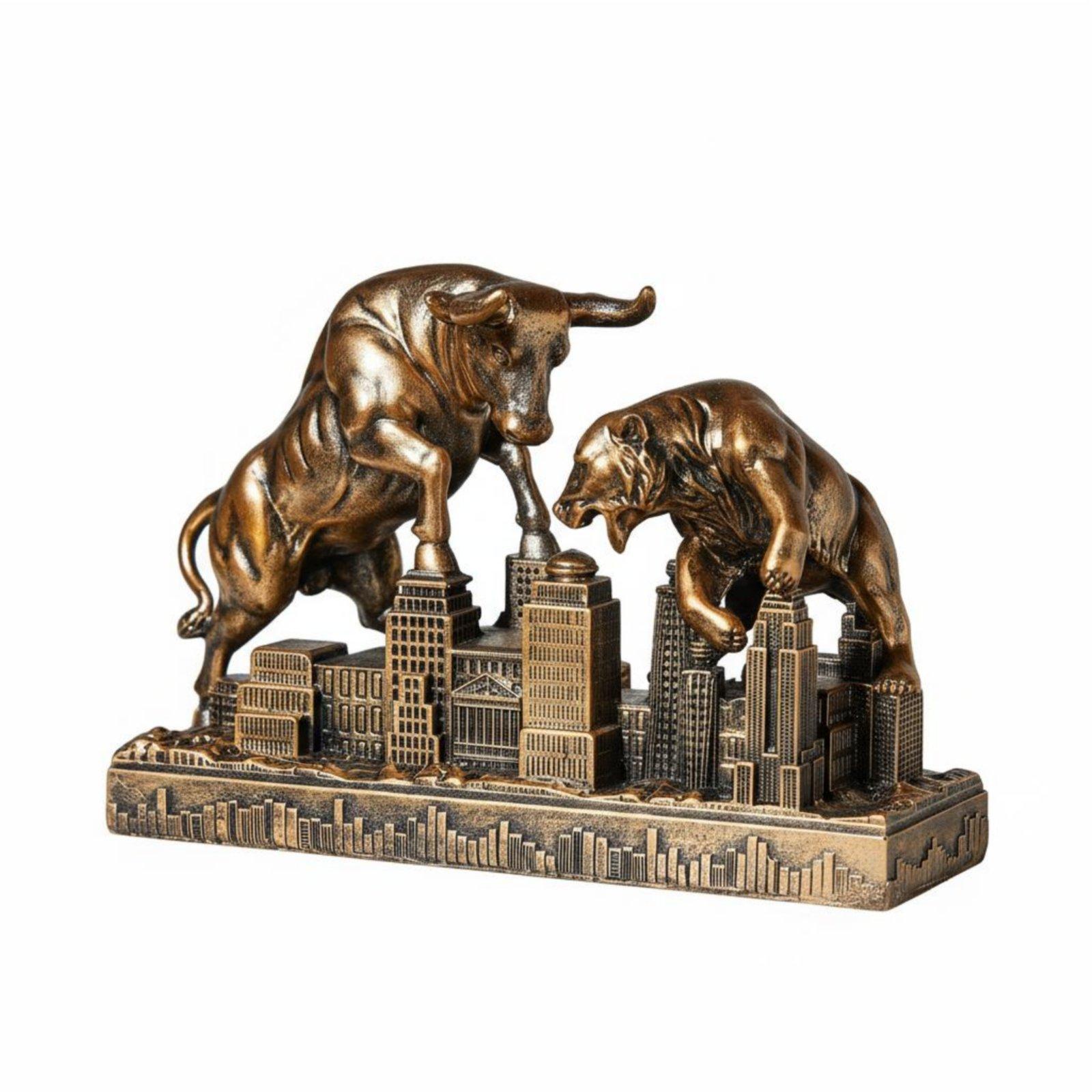 تمثال الثور والدب التحفيزي من  - مراجعة Resin Art Business وسعره