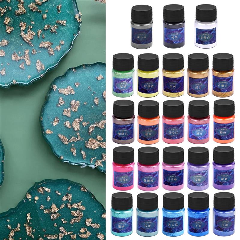 10 جرام/زجاجة بيرليسسينت مسحوق - مراجعة Resin Art Bottle وسعره