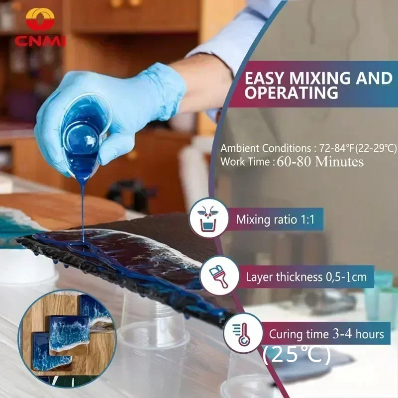 لاصق راتنج الإيبوكسي CNMI 1:1  - مراجعة Resin Art And Deco وسعره