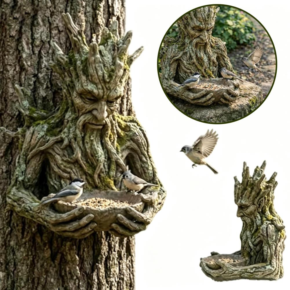 مغذي طيور مثبت على الشجرة، مقا - مراجعة Resin Art On Wood وسعره